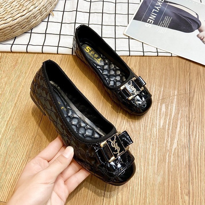 Ballerinas | annytah woman – Patent leather ballerina flats Black Shoes Ballerinas