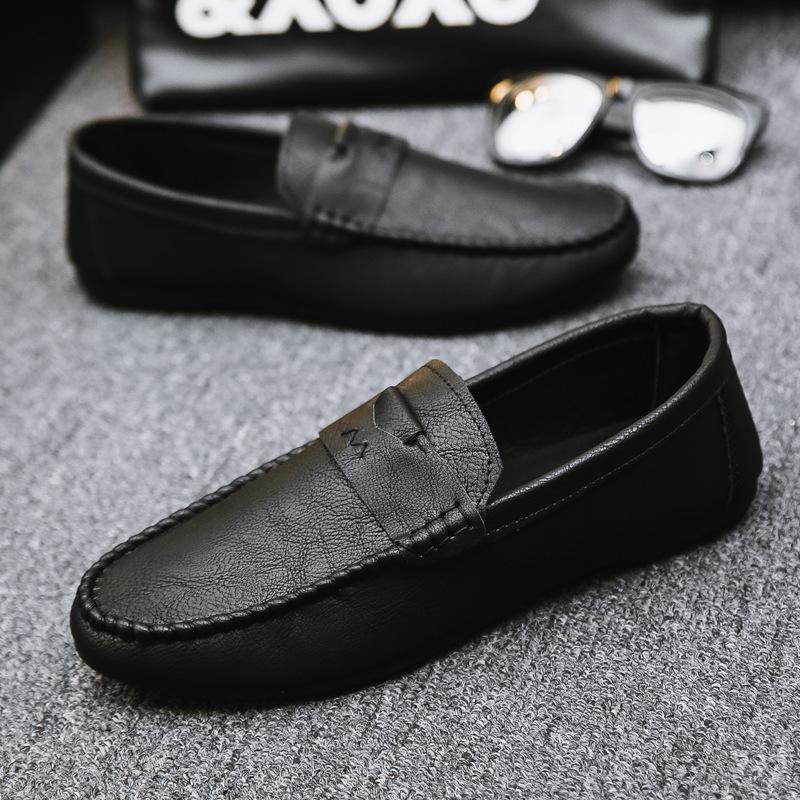 Loafers | kosmopolis + grip man – Leather loafers Black Loafers Black