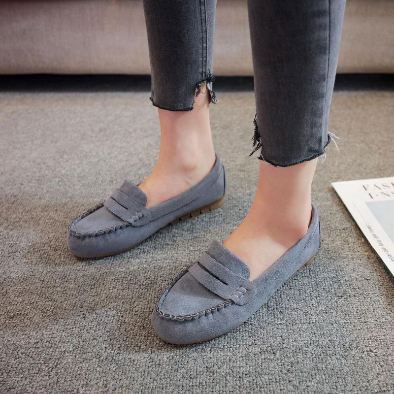 Loafers | kosmopolis + grip woman – Suede loafers Navy Loafers Loafers